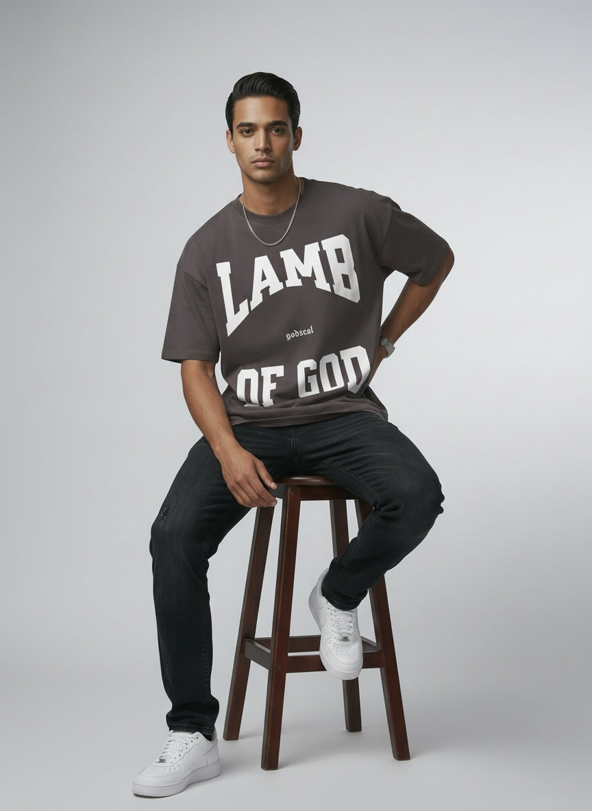 LAMB OF GOD T-Shirt mit überschnittener Schulter
